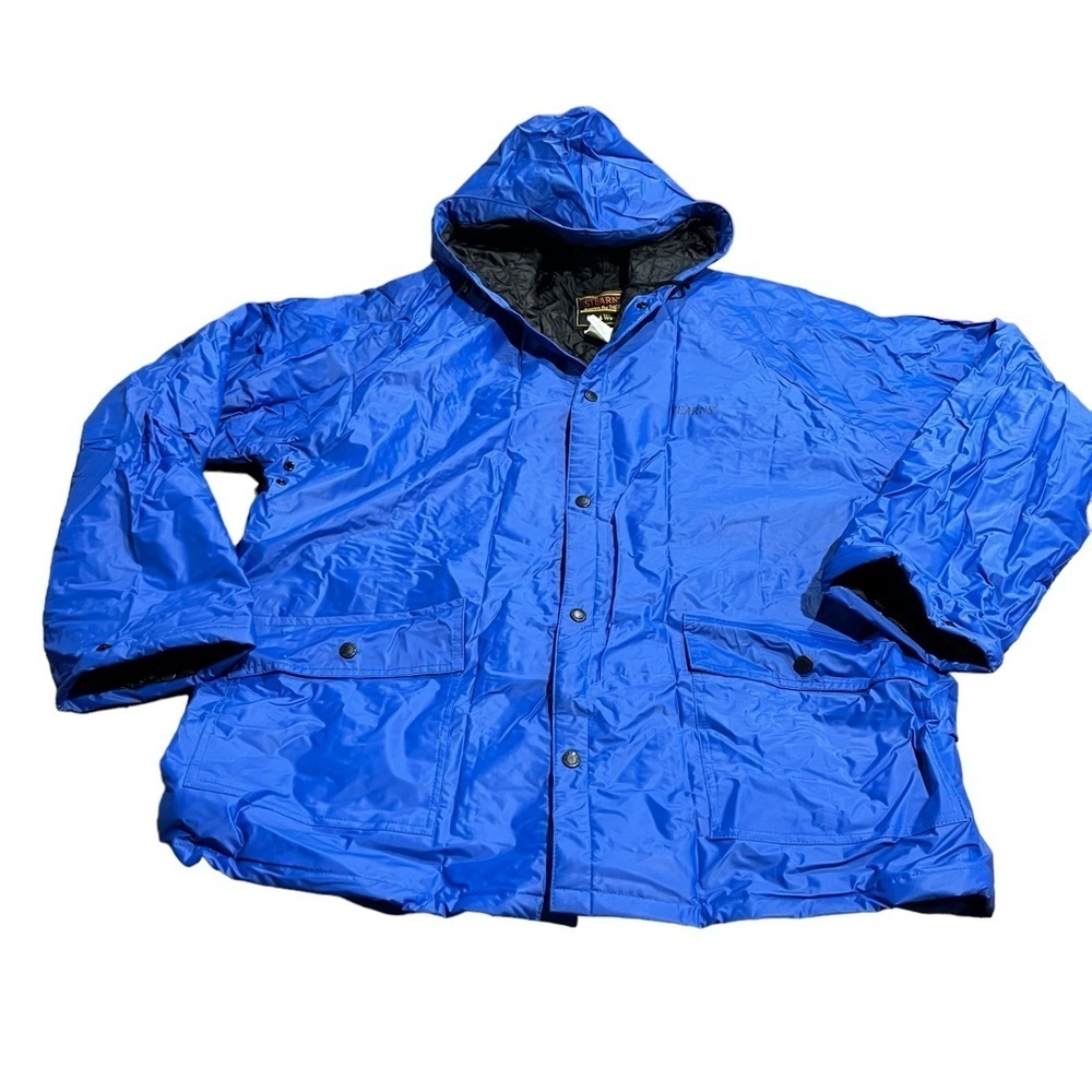 Stearn’s Men’s Quilted Rain Parka Royal Blue XL